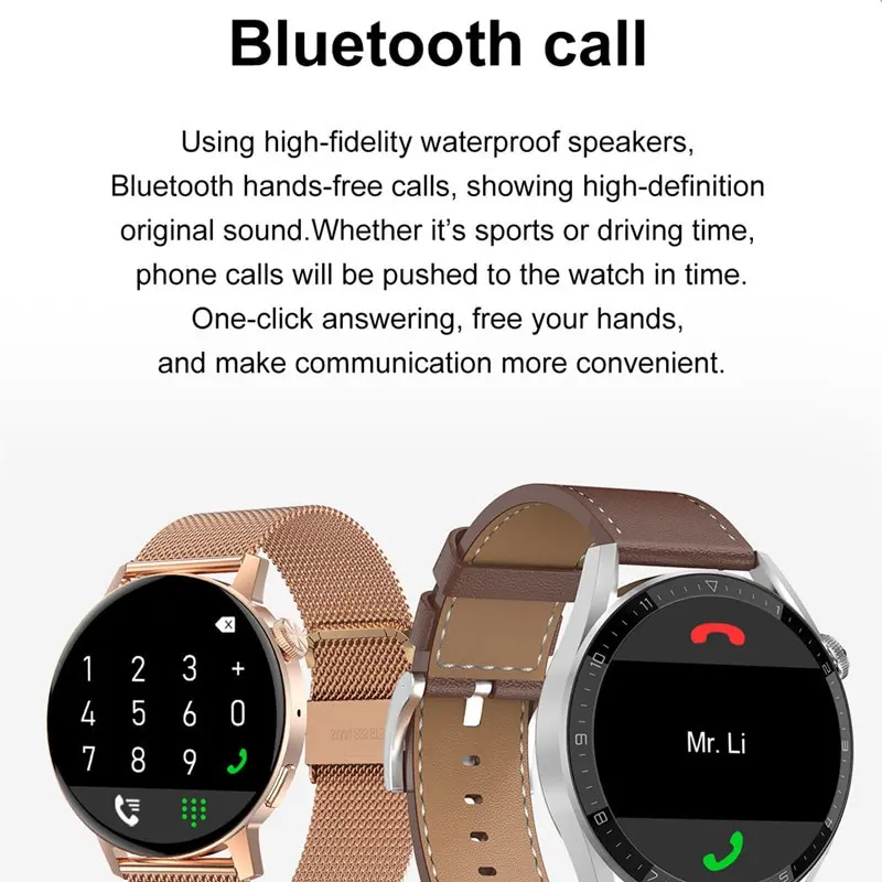 Lenovo DT3 Max. Intelligens karóra Férfi Nő Bluetooth Hívás Sport pulzusmérő Smartwatch IP68 Vízálló GPS Fitness NFC Watchws Kép 3