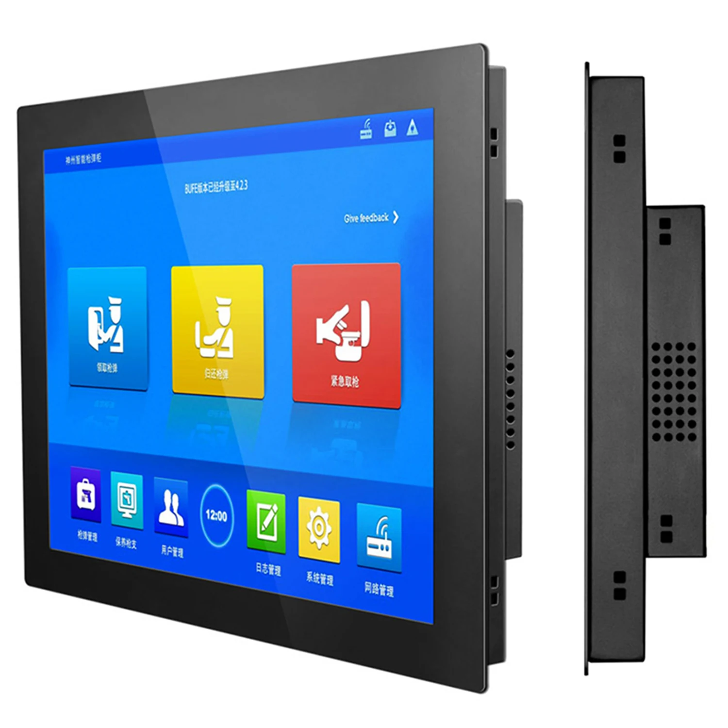19 Inch Csat Beágyazott Ipari Mini Tablet PC Rezisztív Érintőképernyős All-in-one Számítógép, Beépített, Vezeték nélküli WiFi Kép 3