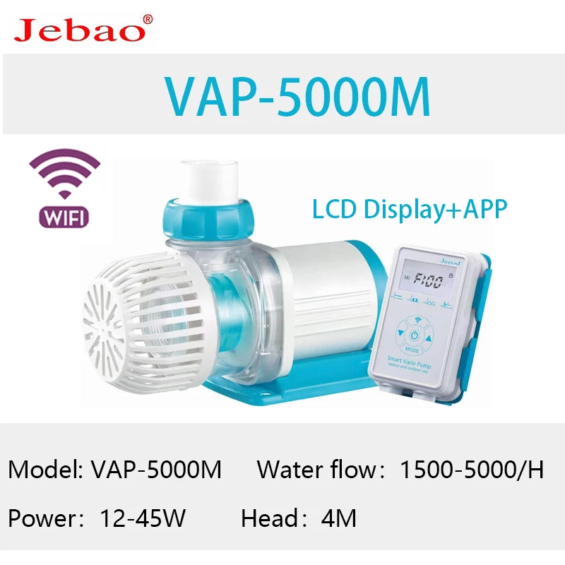 2023 Új JEBAO JECOD akvárium, akvárium forgalomba szivattyú, szivattyú merülő szivattyú VAP-M külső LCD vezérlő, valamint a WIFI vezérlés Kép 3
