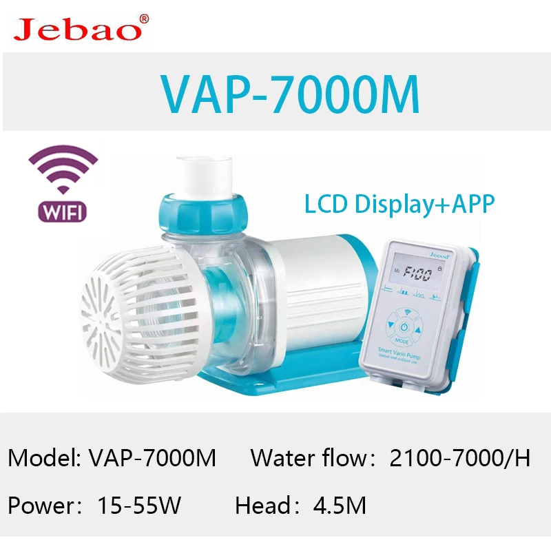 2023 Új JEBAO JECOD akvárium, akvárium forgalomba szivattyú, szivattyú merülő szivattyú VAP-M külső LCD vezérlő, valamint a WIFI vezérlés Kép 4
