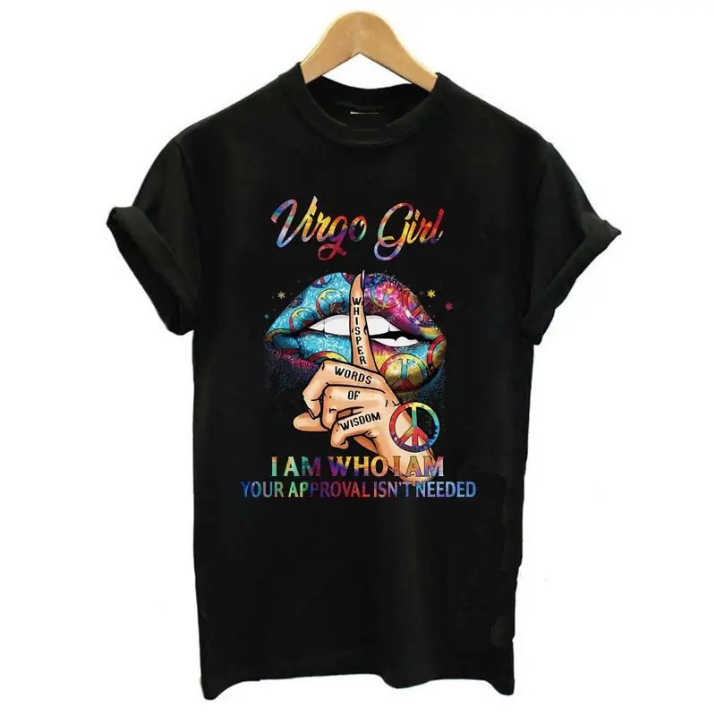 Új Fekete lány mágikus tshirt fekete nők drog póló nyári felső női alkalmi rövid ujjú tshirt vicces grafikus póló Kép 3