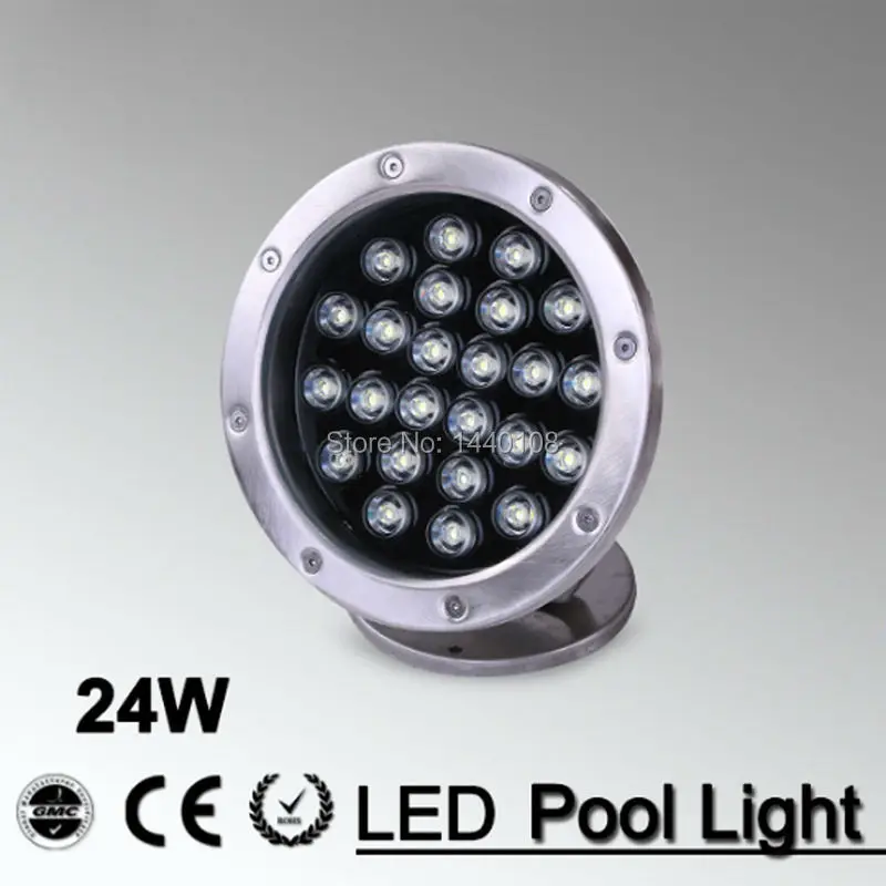 10db/sok Ac85-265v, Vagy AC24v 24w Meleg Fehér RGB Változtatható Színű LED-es Víz alatti Lámpa Lámpa Szökőkút Lámpa Led-Medence Fény Kép 0