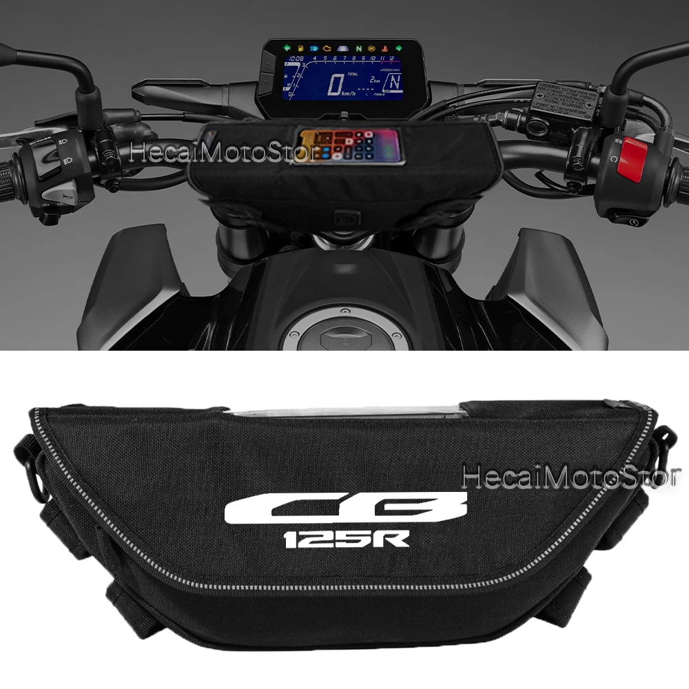 A Honda CB125R Motorkerékpár, Motoros Táska tartozék Vízálló Porálló, Illetve Kormány Tároló Táska navigációs táska Kép 0