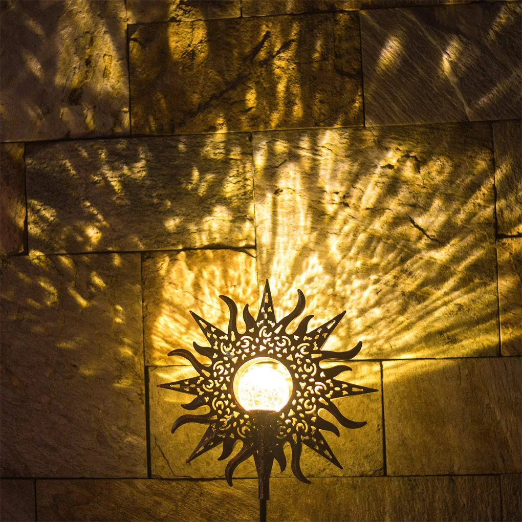 Nap, Hold Napelemes Lámpa Kültéri Kertben, Udvaron, Teraszon IP55 Vízálló Lámpa Dekoráció, Világító Dísz, Háztartási Kellékek Kép 3
